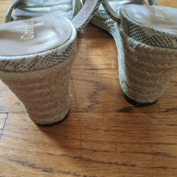 Cole Haan Snake Skin Espadrille Wedges - Picture 7 of 7